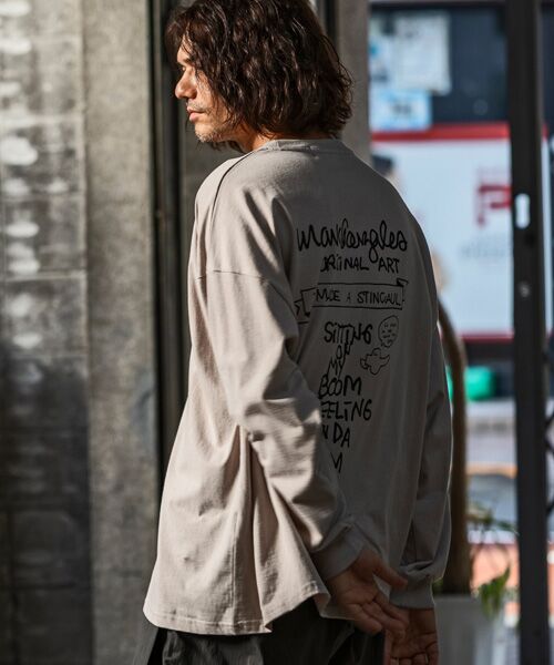 SHIFFON / シフォン カットソー | バックプリントロングTシャツ/4type/4colors | 詳細17