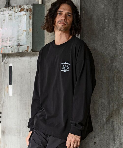 SHIFFON / シフォン カットソー | バックプリントロングTシャツ/4type/4colors | 詳細22