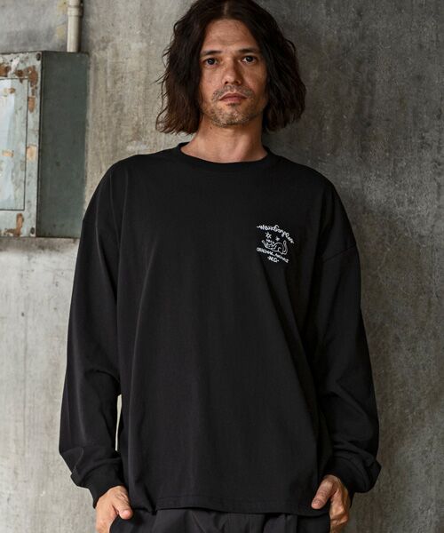 SHIFFON / シフォン カットソー | バックプリントロングTシャツ/4type/4colors | 詳細25