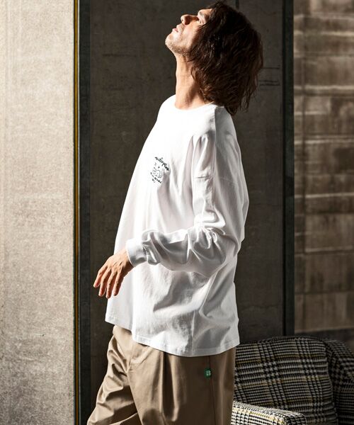 SHIFFON / シフォン カットソー | バックプリントロングTシャツ/4type/4colors | 詳細27