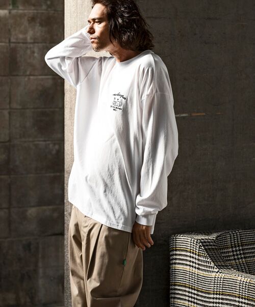 SHIFFON / シフォン カットソー | バックプリントロングTシャツ/4type/4colors | 詳細30