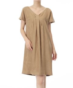 SHIPS / シップス ミニ丈・ひざ丈ワンピース | フェイクスエード ワンピース