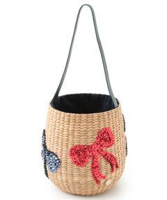 SHIPS / シップス トートバッグ | HOUSE OF ANLI: トリコロール リボンカゴバッグ