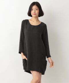 SHIPS / シップス ミニ丈・ひざ丈ワンピース | ソリッド　サイドポケット　ワンピース