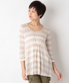 SHIPS / シップス カットソー | ボーダー Aライン プルオーバー