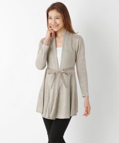 SHIPS / シップス カーディガン・ボレロ | リネン ジャージー ペプラム カーディガン