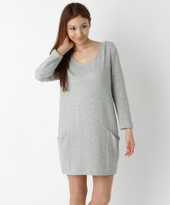 SHIPS / シップス ミニ丈・ひざ丈ワンピース | ラメウラケ　ポケットワンピース