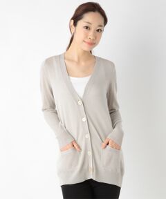 SHIPS / シップス カーディガン・ボレロ | Vネック ロングカーディガン