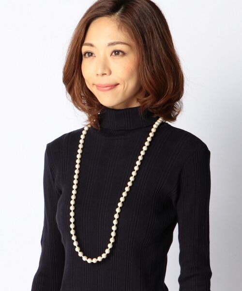 SHIPS for women / シップスウィメン ネックレス・ペンダント・チョーカー | BLACK:⑧COTTON PEARL NECKLACE | 詳細3