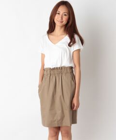 SHIPS / シップス ミニ丈・ひざ丈ワンピース | SHINZONE:SHIPS ジャージー コンビ ワンピース◆