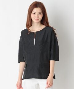 SHIPS / シップス シャツ・ブラウス | コットン キュプラ ダブルポケット ブラウス