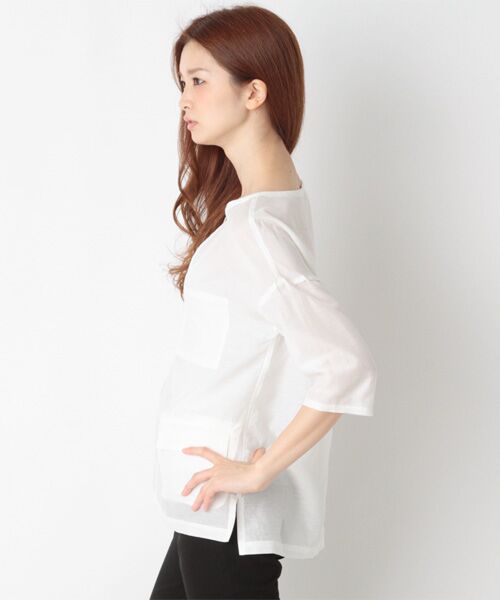 SHIPS / シップス シャツ・ブラウス | コットン キュプラ ダブルポケット ブラウス | 詳細2