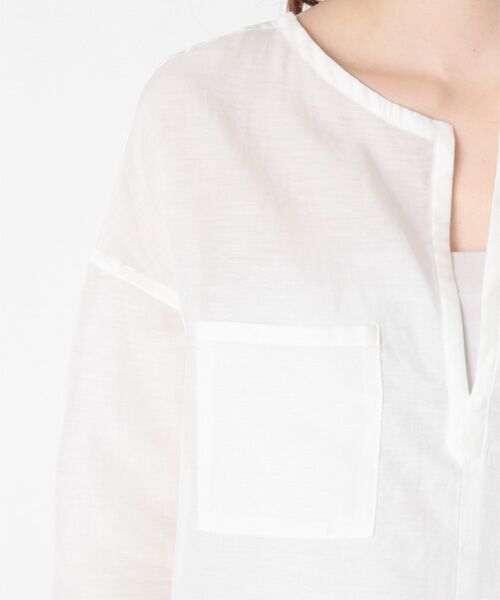 SHIPS / シップス シャツ・ブラウス | コットン キュプラ ダブルポケット ブラウス | 詳細3