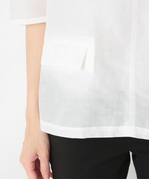 SHIPS / シップス シャツ・ブラウス | コットン キュプラ ダブルポケット ブラウス | 詳細4