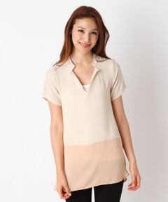 SHIPS / シップス シャツ・ブラウス | ④311111453バイカラースキッパー ショートスリーブ