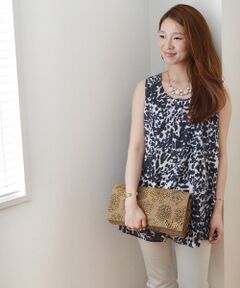 SHIPS / シップス シャツ・ブラウス | レオパードプリント ノースリーブ◆