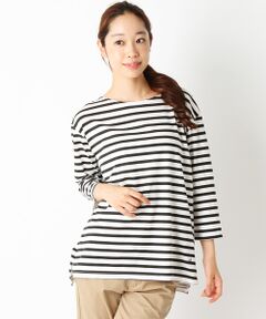 SHIPS / シップス カットソー | プリント ボーダー ビッグ トップス