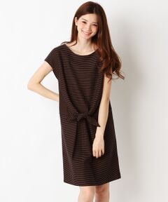 SHIPS / シップス ミニ丈・ひざ丈ワンピース | ジャージー ボーダー ワンピース