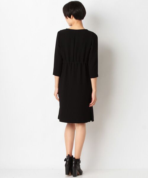 SHIPS / シップス ミニ丈・ひざ丈ワンピース | タック スキッパー リボン ワンピース | 詳細1