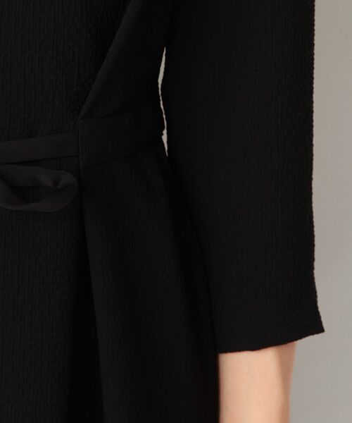 SHIPS / シップス ミニ丈・ひざ丈ワンピース | タック スキッパー リボン ワンピース | 詳細4