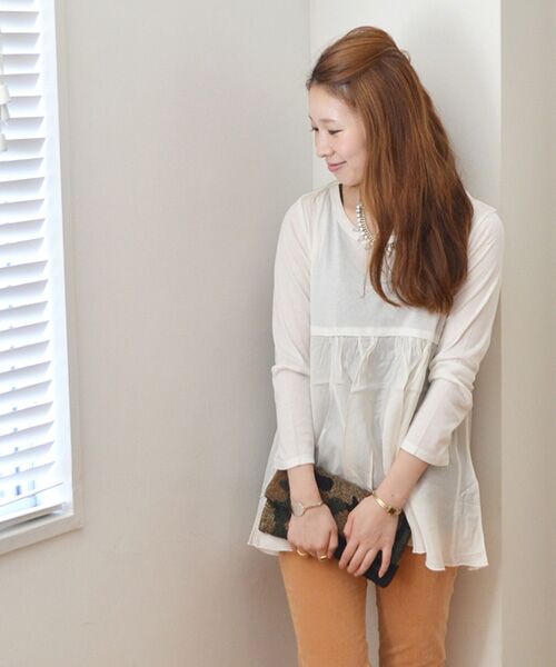 SHIPS / シップス カットソー | フハクキリカエ　ロングスリーブ | 詳細2