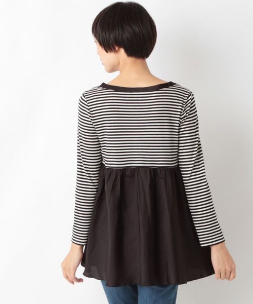 SHIPS / シップス カットソー | フハクキリカエ　ロングスリーブ | 詳細3