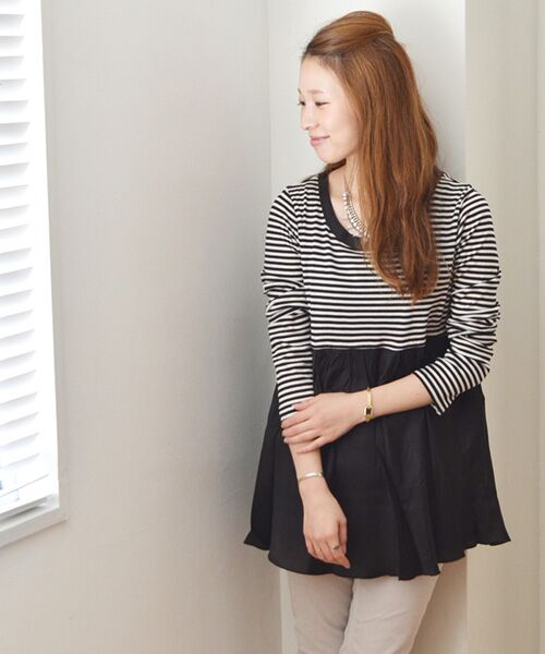 SHIPS / シップス カットソー | フハクキリカエ　ロングスリーブ | 詳細8