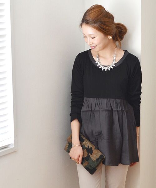 SHIPS / シップス カットソー | フハクキリカエ　ロングスリーブ | 詳細10