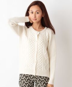 SHIPS / シップス カーディガン・ボレロ | ケーブルニットカーディガン