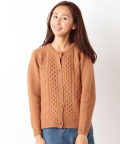 SHIPS / シップス カーディガン・ボレロ | ケーブルニットカーディガン