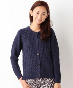 SHIPS / シップス カーディガン・ボレロ | ケーブルニットカーディガン