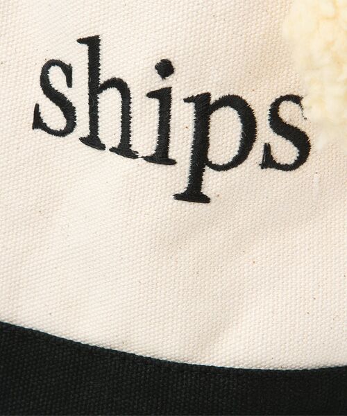 SHIPS for women / シップスウィメン トートバッグ | バイカラー×ボア エコバック(S) | 詳細1