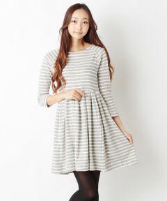 SHIPS / シップス ミニ丈・ひざ丈ワンピース | SHINZONE:7分袖ウラケワンピース