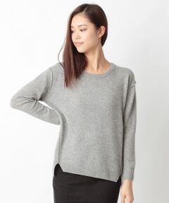 SHIPS / シップス ニット・セーター | ウール カシミヤ クルーネック チュニック