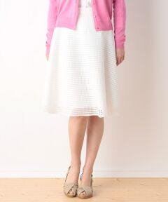 SHIPS / シップス ミニ・ひざ丈スカート | レース フレア ミドルスカート