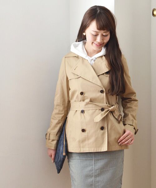SHIPS / シップス トレンチコート | コットン ショート トレンチ◆ | 詳細6