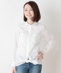 SHIPS / シップス シャツ・ブラウス | コットン フロントリボンシャツ