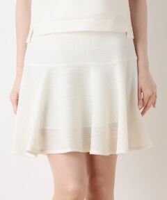 SHIPS / シップス ミニ・ひざ丈スカート | ツイードジャージー フレアスカート