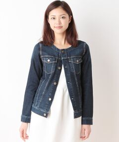 SHIPS / シップス Gジャン・デニムジャケット | ノーカラー デニムジャケット