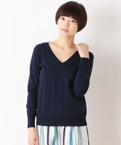 SHIPS / シップス ニット・セーター | コットン Vネック プルオーバー