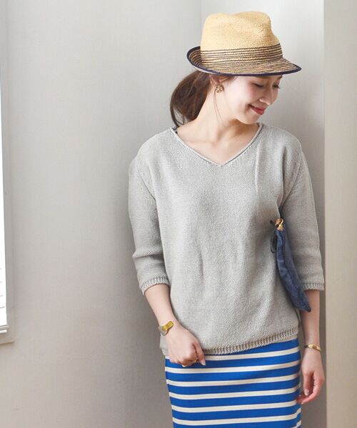 SHIPS / シップス ニット・セーター | コットン Vネック プルオーバー | 詳細8