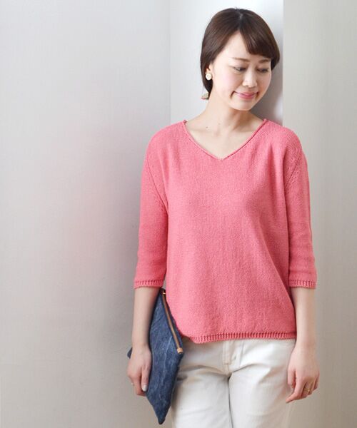 SHIPS / シップス ニット・セーター | コットン Vネック プルオーバー | 詳細10