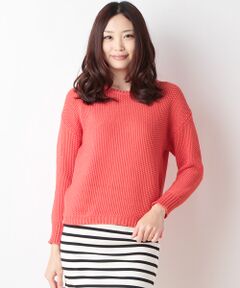 SHIPS / シップス ニット・セーター | コットン ミドルゲージ プルオーバー