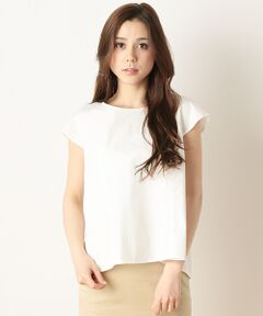 SHIPS / シップス シャツ・ブラウス | コットン キュプラ イソザイ コンビ　Ｔブラウス