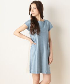 SHIPS / シップス ミニ丈・ひざ丈ワンピース | ソリッド コンビ ワンピース