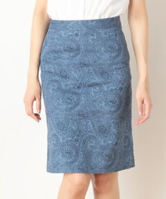 SHIPS / シップス ミニ・ひざ丈スカート | コットン ペイズリー スカート