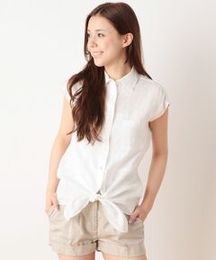 SHIPS / シップス シャツ・ブラウス | リネン フロントリボン シャツ