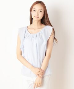 SHIPS / シップス シャツ・ブラウス | コットン シルク ノースリーブブラウス