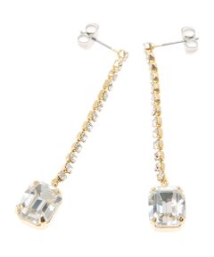 SHIPS / シップス ピアス・イヤリング | ラインストーンピアス