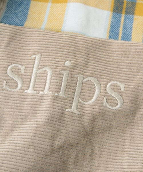 SHIPS for women / シップスウィメン トートバッグ | コーデュロイ×チェック エコバッグ S | 詳細3